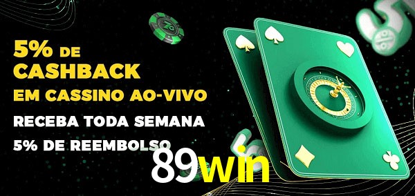 Promoções do cassino ao Vivo 89win